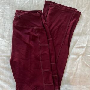 Jaanuu Maroon Scrub Leggings